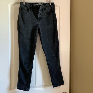 Universal Threads High Rise Skinny Crop Faded Black Jeans Size 4/27R